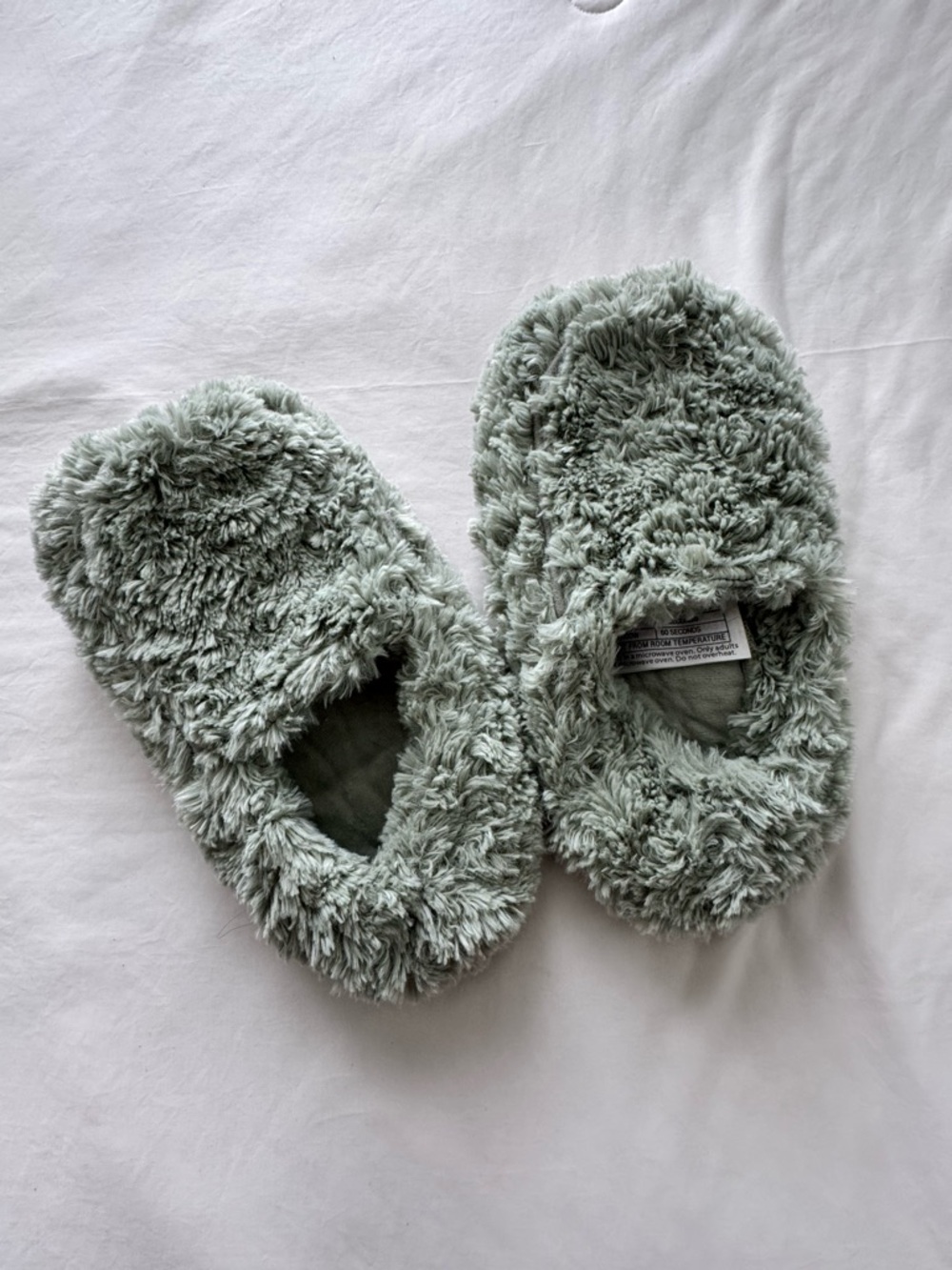 Warmies Microwaveable House Slippers for Women -Sage Green